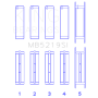 King 91-92 281CI 4.6L V8 Romeo with Cast Iron Block SOHC 16 Valves (Size +0.5) Main Bearing Set