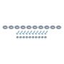 ALLSTAR PERFORMANCE ALL18685 Countersunk Bolt Kit Silver 10pk