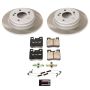 PowerStop SC6333 Semi-Coated Rotor and Low-Dust Ceramic Brake Pad Kit