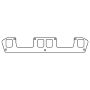 Cometic Gasket C5738 Cometic Chrysler 5.2/5.9 Magnum V8 .042in AM Exhaust Manifold Gasket