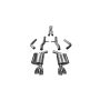 CORSA Performance 21006 Corsa 2017-2023 Dodge Challenger 5.7L V8 Xtreme Cat-Back Dual Rear Exit w/3.5in Polished Tips