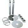 ALLSTAR PERFORMANCE ALL18512 Steel Hood Pin Kit w/ 3/16in Flip-Over Clips