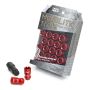 Project Kics WMN03R 12x1.25 Monolith T1/06 Lut Nut Set - Red (20 Pcs)