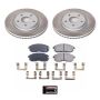 PowerStop SC8327 Semi-Coated Rotor and Low-Dust Ceramic Brake Pad Kit
