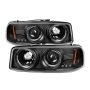 SPYDER 5009357 Projector Headlights - LED Halo - Black