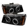 SPYDER 5030023 Projector Headlights - CCFL Halo - Black