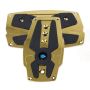 NRG Aluminum Sport Pedal A/T - Chrome Gold w/Black Rubber Inserts