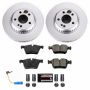 PowerStop CRK8047 Genuine Geomet Coated Rotor and Carbon-Fiber Ceramic Brake Pad Kit