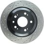 Stoptech 127.40074R Slotted & Drilled Sport Brake Rotor