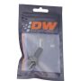 DeatschWerks 6-02-0501-B 6AN ORB Male to 3/8in Male Triple Barb Fitting (Incl O-Ring) - Anodized Matte Black