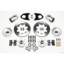 Wilwood 140-7017-P Forged Dynalite Front Kit 12.19in Polished 71-80 Pinto/Mustang II Disc & Drum