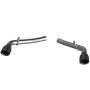 QTP 700114B 2014-2015 Chevrolet Camaro SS  Eliminator Axle Back Black Tips