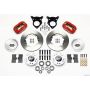 Wilwood 140-11018-R Forged Dynalite Front Kit 11.00in Red 87-93 Mustang 5 Lug
