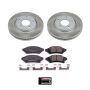 PowerStop SC1586 Semi-Coated Rotor and Low-Dust Ceramic Brake Pad Kit
