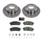 PowerStop KOE8430 OE Stock Replacement Low-Dust Ceramic Brake Pad and Rotor Kit