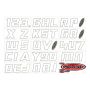 Hardline White900 Boat Lettering Registration Installation Kit 3 in. - 900 White