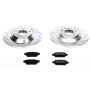 PowerStop K4655 Z23 Daily Driver Carbon-Fiber Ceramic Brake Pad and Drilled & Slotted Rotor Kit