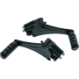 Kuryakyn 7059 Adjustable Passenger Pegs With Small ISO Pegs Black