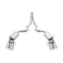 AWE Tuning 3015-42102 2018+ Ford Mustang GT (S550) Cat-back Exhaust - Touring Edition (Quad Chrome Silver Tips)
