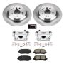 PowerStop KCOE7727 OE Stock Replacement Low-Dust Ceramic Brake Pad, Rotor and Caliper Kit