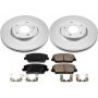 PowerStop CRK7673 Genuine Geomet Coated Rotor and Low-Dust Ceramic Brake Pad Kit
