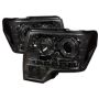 SPYDER 5010254 Projector Headlights - LED Halo - Smoke