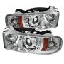 SPYDER 5010094 Projector Headlights - LED Halo - Chrome