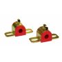 Prothane Universal 90 Deg Greasable Sway Bar Bushings - 11/16in - Type B Bracket - Red
