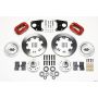 Wilwood 140-9828-R Forged Dynalite Front Kit 12.19in Red 62-72 CDP B & E Body-Drum