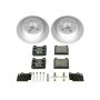 PowerStop ESK3145 Genuine Geomet Coated Rotors, ECE-R90 Brake Pads + Hardware Kit