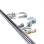 QA1 7838-1068 40in Diagonal Link Kit w/ Mounting Brackets & Tube Adapters