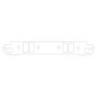Cometic Gasket C5555-047 Cometic Chrysler Magnum V8 .047in Fiber Intake Manifold Gasket Set - 1.140in x 2.150in Port