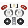 Wilwood 140-8337-R Narrow Superlite 6R Front Hat Kit 12.88in Red 88-93 Corvette C4