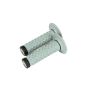 Renthal G202 Soft/Firm MX Dual Compound Grips Tapered 1/2 Waffle - Gray/Black