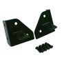 Rugged Ridge 76-95 Jeep CJ/YJ Black Windshield Hinge Light Brackets