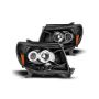Raxiom 05-09 Tacoma Super White LED Halo Projector Headlights- Black Housing (Clear Lens)