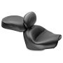 Mustang Motorcycle 79571 Mustang 09-17 Yamaha V-Star 950, 950 Tourer Std Touring 2PC Seat w/Driver Backrest - Black