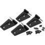 Kentrol 07-18 Jeep Wrangler JK Door Hinge Set 4 Pieces 2 Door - Powdercoat Black
