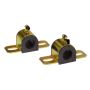 Prothane Universal 90 Deg Greasable Sway Bar Bushings - 25MM - Type B Bracket - Black