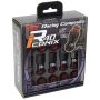 Project Kics 16+4 Locks Black R40 Iconix w/ Plastic Cap (Gold) - 14x1.50
