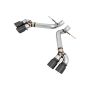 AWE Tuning 3020-43075 16-19 Chevrolet Camaro SS Axle-back Exhaust - Track Edition (Quad Diamond Black Tips)