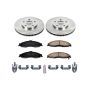 PowerStop KOE1547 OE Stock Replacement Low-Dust Ceramic Brake Pad and Rotor Kit