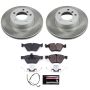 PowerStop SC4590 Semi-Coated Rotor and Low-Dust Ceramic Brake Pad Kit