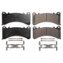 PowerStop 17-1910 PowerStop - Z17 Low-Dust Ceramic Brake Pads with Hardware
