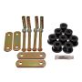 Energy Suspension 67-69 Chevy Camaro w/ Mono-Leaf Springs Black H-Duty Shackle Set (Inc Hardware)