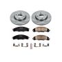 PowerStop KOE4726 OE Stock Replacement Low-Dust Ceramic Brake Pad and Rotor Kit