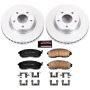 PowerStop CRK6961 Genuine Geomet Coated Rotor and Low-Dust Ceramic Brake Pad Kit