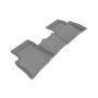 3D MAXpider 2016-2020 Toyota Prius/Prius Prime Kagu 2nd Row Floormats - Gray