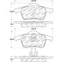 StopTech Street Select Brake Pads w/ Hardware Rear - 01-09 Volvo S60