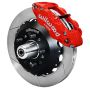 Wilwood 140-16908-R 55-57 Chevy Bel Air Superlite 6R Kit, 5 x 4.50in/4.75in Hub - 12.88in Slotted - Red